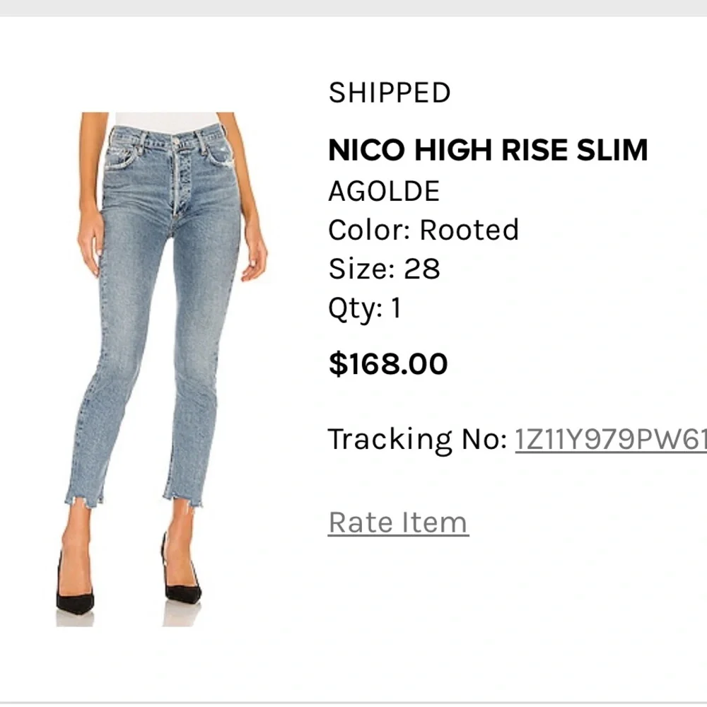 AGOLDE NICO HIGH RISE SLIM - Picture 6 of 6